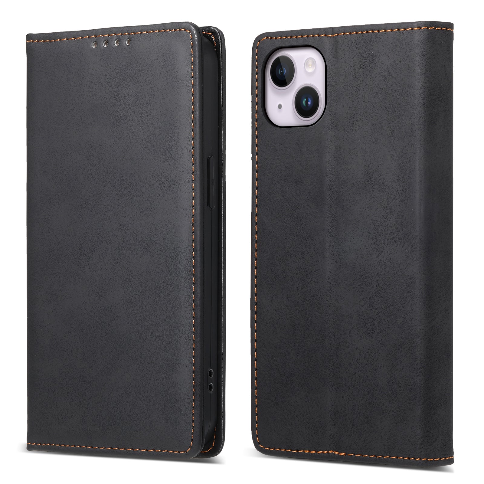 DF-05 For iPhone 14 RFID Blocking Wallet Stand Anti-collision Cover PU Leather Phone Case DF-05 For iPhone 14 RFID Blocking Wallet Stand Anti-collision Cover PU Leather Phone Case